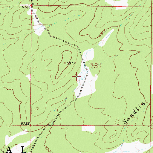 Topographic Map of Vibora Tank, NM
