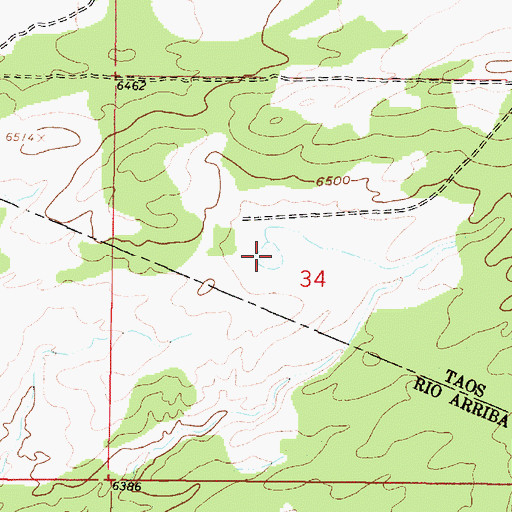 Topographic Map of Kenyon Tank, NM