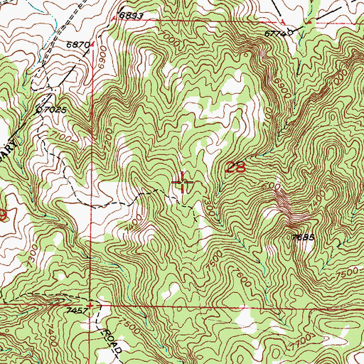 Topographic Map of La Jolla Trick Tank, NM