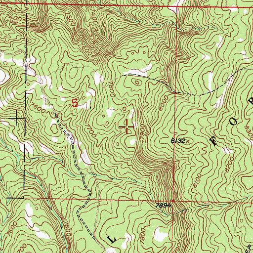Topographic Map of Pinta Tank, NM