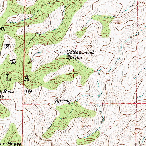 Topographic Map of Dugout Spring, NM