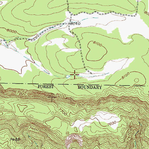 Topographic Map of One Tank, NM
