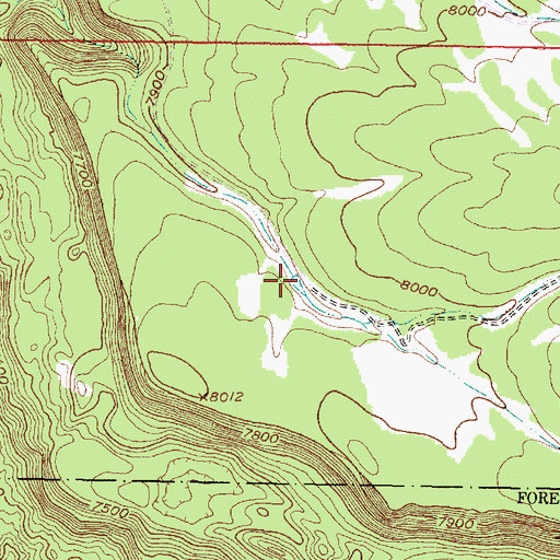 Topographic Map of Gato Tank, NM