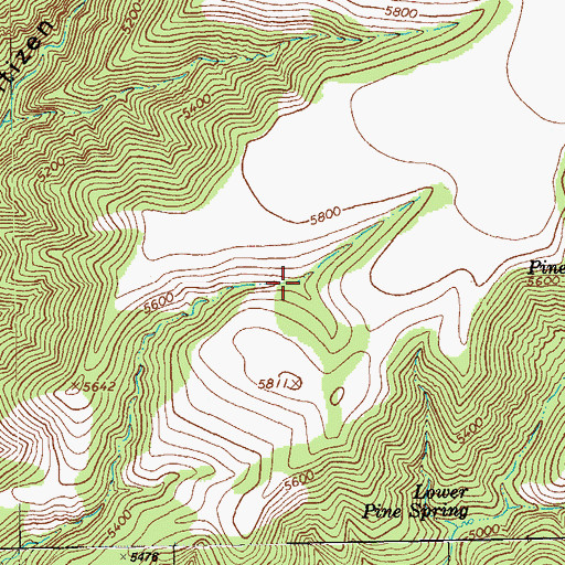 Topographic Map of Hells Hole Tank, NM