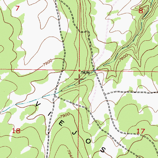 Topographic Map of Dead Deer Tank, NM