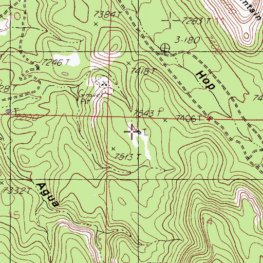 Topographic Map of Earth Tank, NM