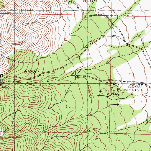Topographic Map of Garcia Canyon Well, NM