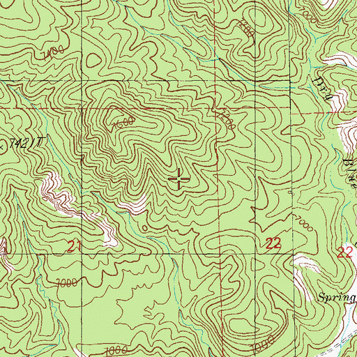 Topographic Map of Brown Tank, NM