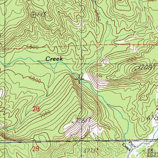 Topographic Map of High Clark Spring, NM