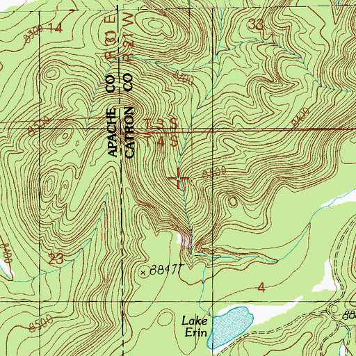 Topographic Map of Gap Pough Spring, NM