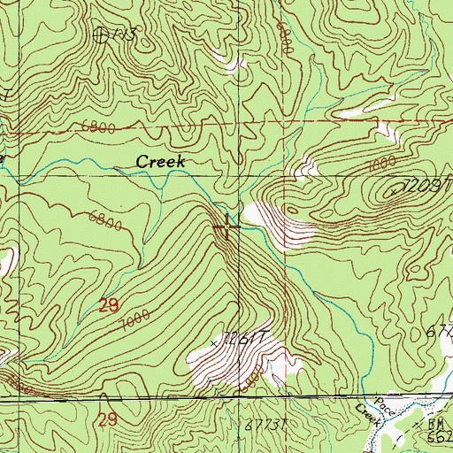 Topographic Map of High Clark Canyon, NM