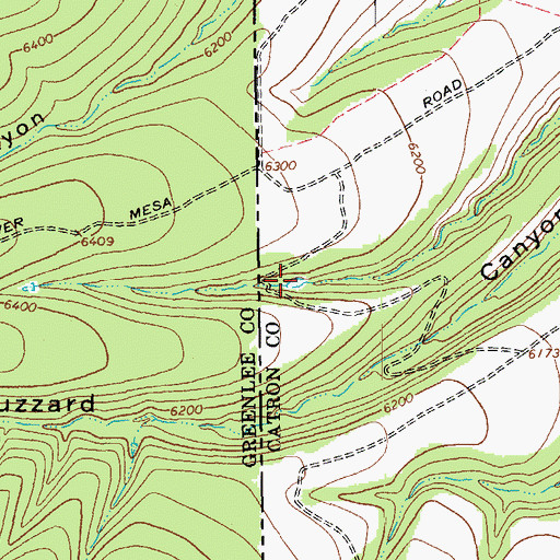 Topographic Map of Buzzard Branch Tank, NM