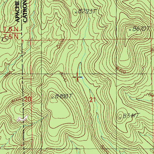 Topographic Map of Engineer Tank, NM