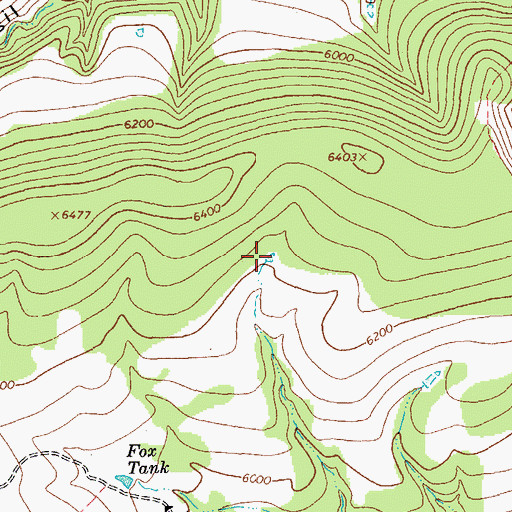 Topographic Map of Judy Tank, NM