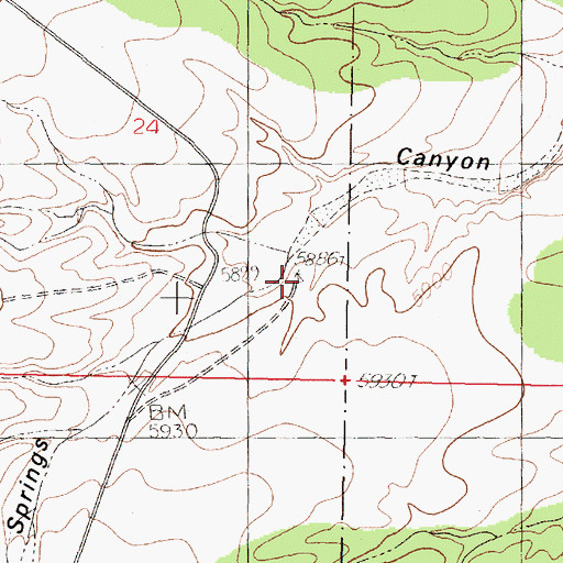 Topographic Map of East New Mill, NM