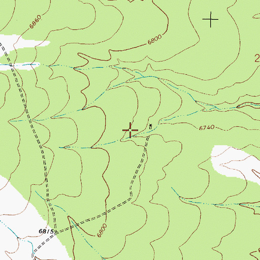 Topographic Map of Dry Mill Corral, NM