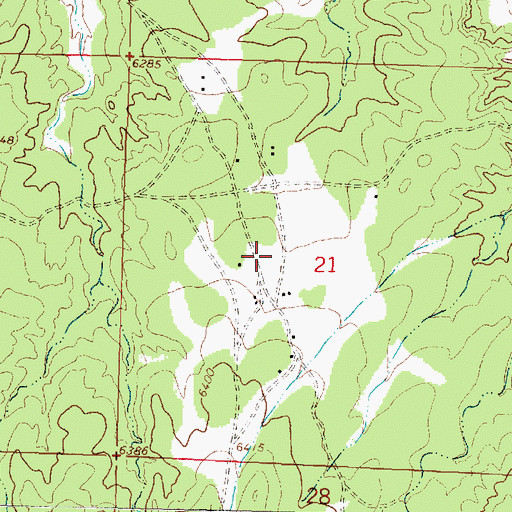 Topographic Map of John Padilla Settlement, NM