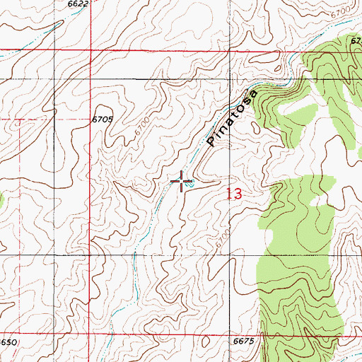 Topographic Map of North Corn Tank, NM