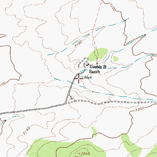 Topographic Map of Midway Well, NM
