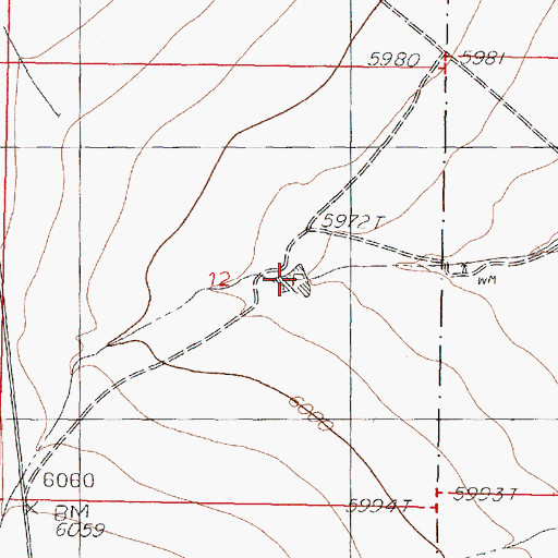 Topographic Map of Jornado Tank, NM