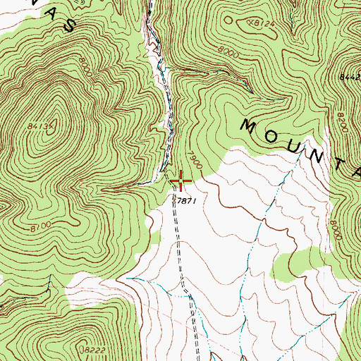 Topographic Map of Gallinas Trick Tank, NM