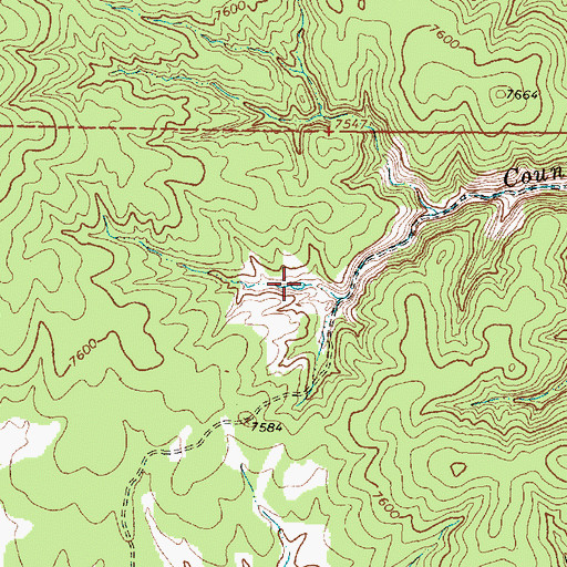 Topographic Map of Rock Header Tank, NM