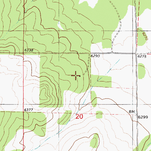 Topographic Map of Hobbs Ranch, NM