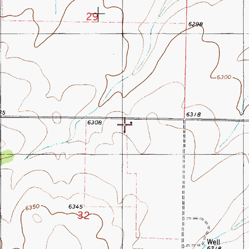 Topographic Map of DeVaney Ranch, NM