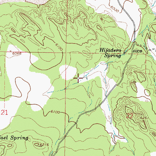 Topographic Map of Bull Tank, NM