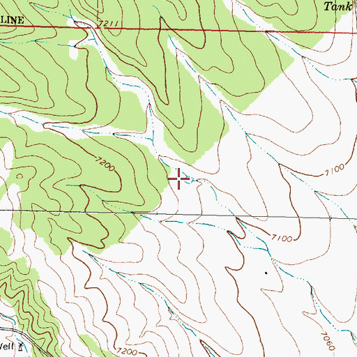 Topographic Map of Heifer Tank, NM