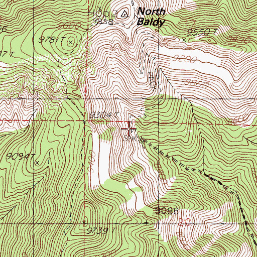 Topographic Map of Ellis Cabin, NM