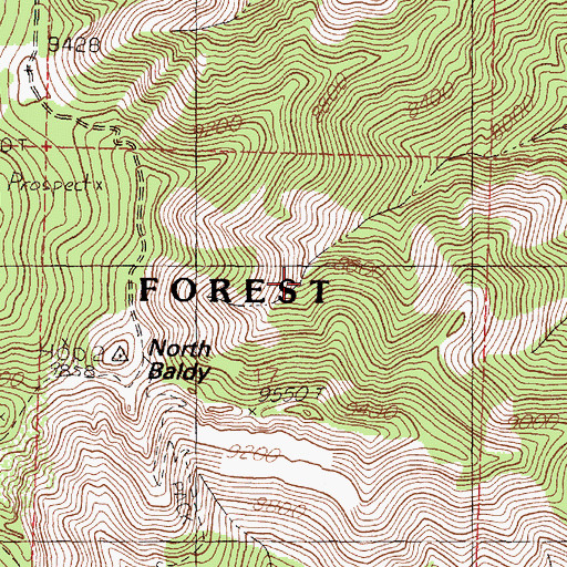 Topographic Map of Upper Garcia Canyon Spring, NM