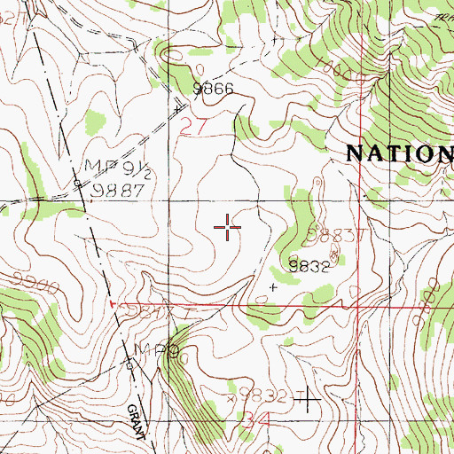 Topographic Map of Lalo Tank, NM
