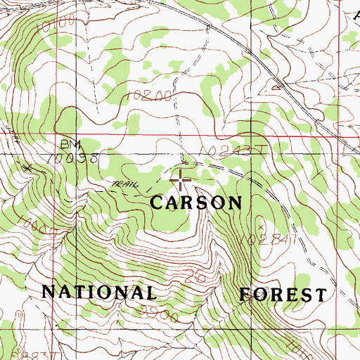 Topographic Map of Tomas Tank, NM