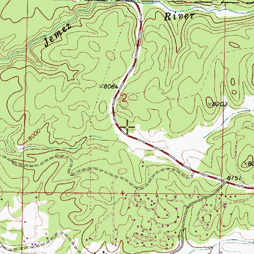 Topographic Map of East Fork Recreation Site, NM