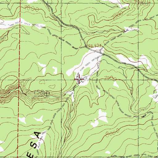 Topographic Map of Guadalupita Tank, NM