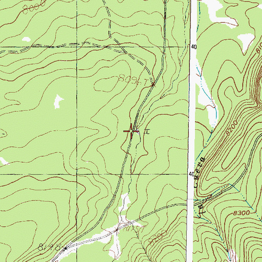 Topographic Map of La Cueva Tank, NM