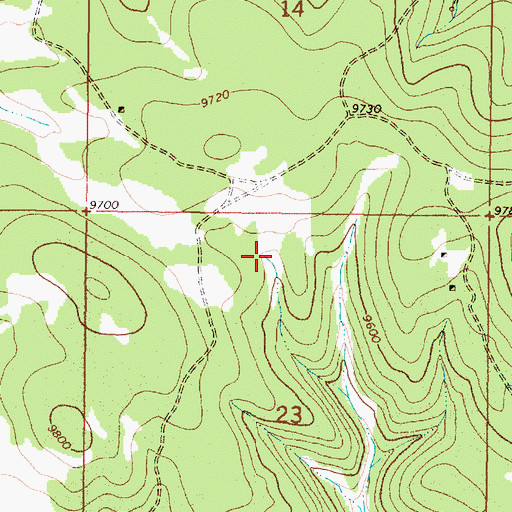 Topographic Map of Snow Course Tank, NM