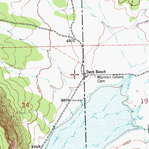 Topographic Map of Clo-Chew-Tah Ranch, NM