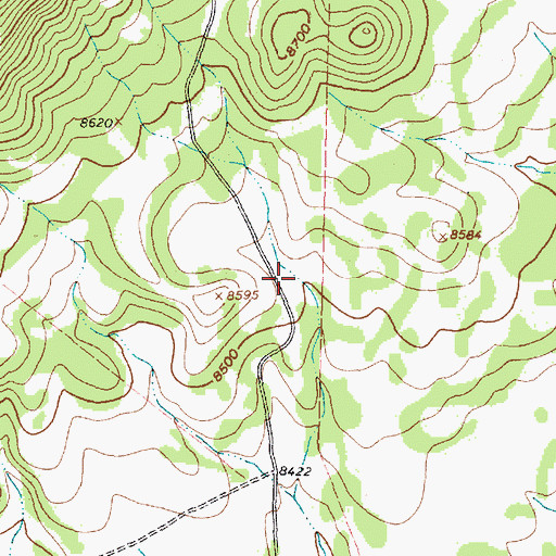 Topographic Map of Banco del Cerro Chiuato, NM