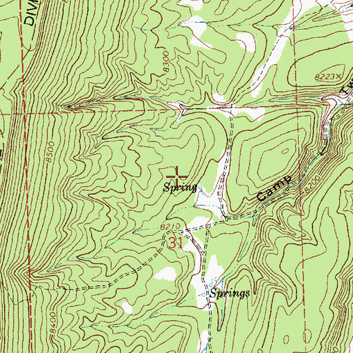 Topographic Map of Camp Two, NM