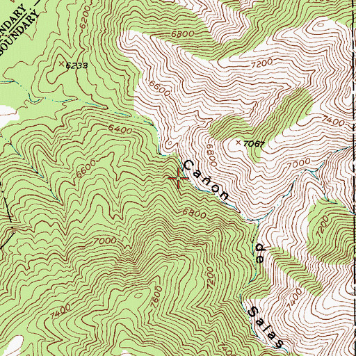Topographic Map of Pothole Spring, NM