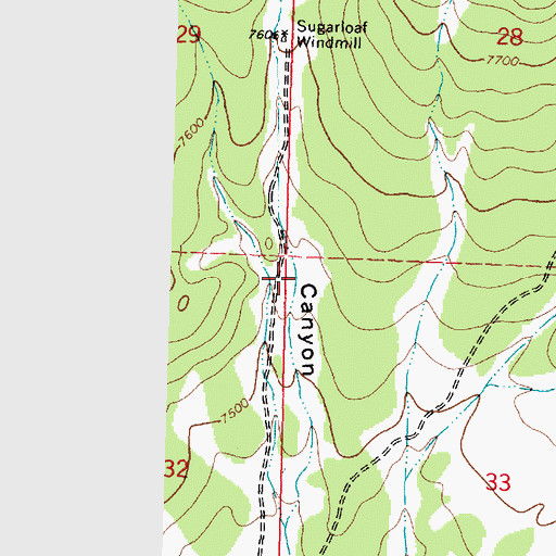 Topographic Map of Dirt Tank, NM