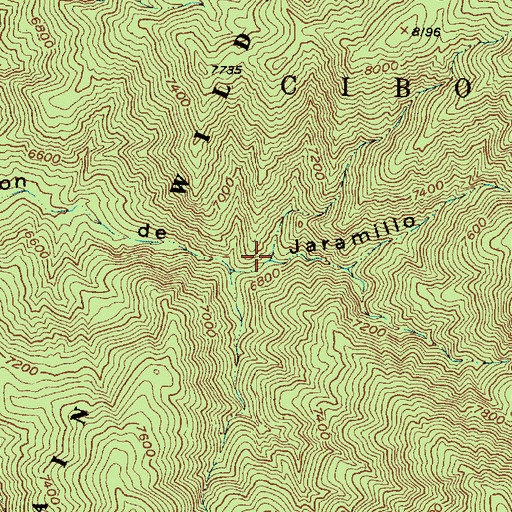 Topographic Map of Jaramillo Spring, NM