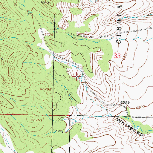 Topographic Map of Lane Tank, NM