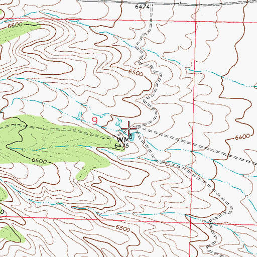 Topographic Map of Road Well Corral, NM
