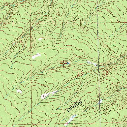 Topographic Map of Stump Tank, NM