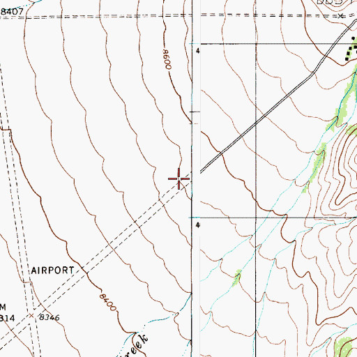 Topographic Map of Eagle Nest Landing Strip (historical), NM