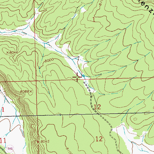 Topographic Map of North Tank, NM