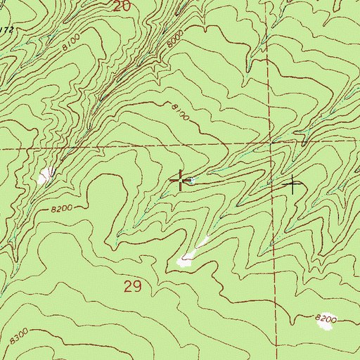 Topographic Map of Bill Morgan Tank, NM